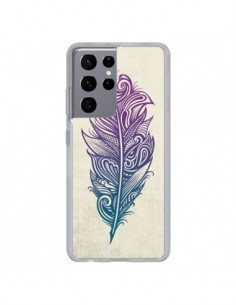 Coque Samsung Galaxy S21 Ultra et S30 Ultra Feather Plume...