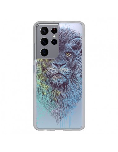 Coque Samsung Galaxy S21 Ultra et S30 Ultra Roi Lion King Transparente - Rachel Caldwell