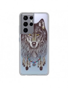 Coque Samsung Galaxy S21 Ultra et S30 Ultra Loup Wolf...
