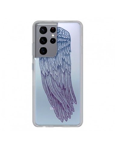 Coque Samsung Galaxy S21 Ultra et S30 Ultra Ailes d'Ange Angel Wings Transparente - Rachel Caldwell