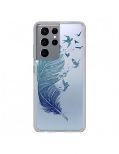 Coque Samsung Galaxy S21 Ultra et S30 Ultra Plume Feather...