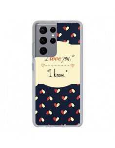 Coque Samsung Galaxy S21 Ultra et S30 Ultra I love you -...