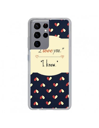 Coque Samsung Galaxy S21 Ultra et S30 Ultra I love you - R Delean