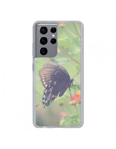 Coque Samsung Galaxy S21 Ultra et S30 Ultra Papillon Butterfly - R Delean