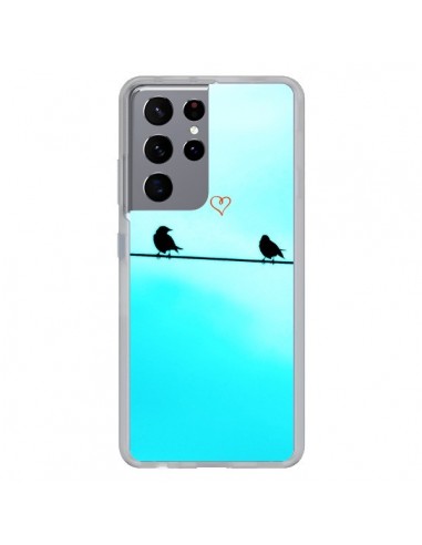 Coque Samsung Galaxy S21 Ultra et S30 Ultra Oiseaux Birds Amour Love - R Delean