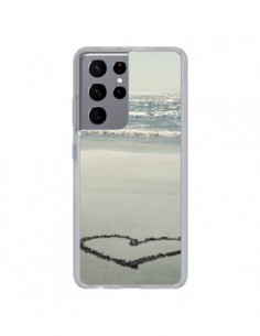 Coque Samsung Galaxy S21 Ultra et S30 Ultra Coeoeur Plage...