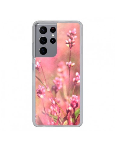 Coque Samsung Galaxy S21 Ultra et S30 Ultra Fleurs Bourgeons Roses - R Delean