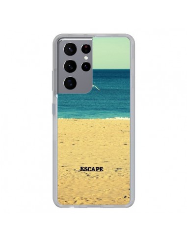 Coque Samsung Galaxy S21 Ultra et S30 Ultra Escape Mer Plage Ocean Sable Paysage - R Delean