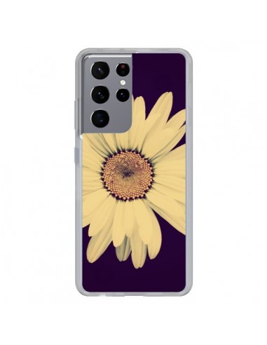 Coque Samsung Galaxy S21 Ultra et S30 Ultra Marguerite Fleur Flower - R Delean