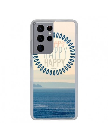 Coque Samsung Galaxy S21 Ultra et S30 Ultra Happy Day Mer Ocean Sable Plage Paysage - R Delean