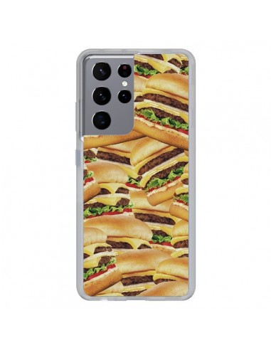 Coque Samsung Galaxy S21 Ultra et S30 Ultra Burger Hamburger Cheeseburger - Rex Lambo