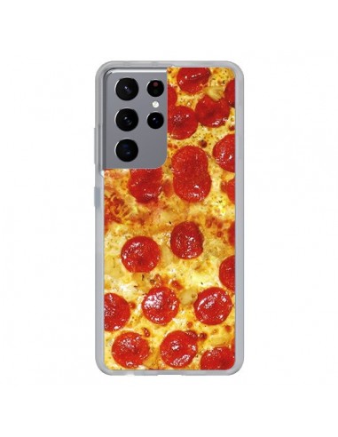 Coque Samsung Galaxy S21 Ultra et S30 Ultra Pizza Pepperoni - Rex Lambo