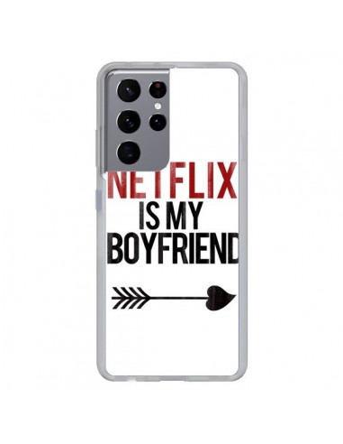 Coque Samsung Galaxy S21 Ultra et S30 Ultra Netflix is my Boyfriend - Rex Lambo