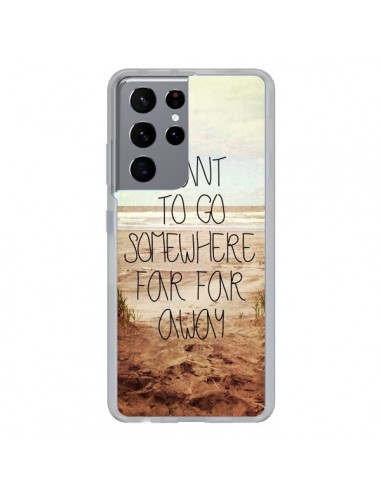 Coque Samsung Galaxy S21 Ultra et S30 Ultra I want to go somewhere - Sylvia Cook