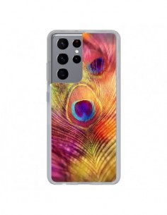 Coque Samsung Galaxy S21 Ultra et S30 Ultra Plume de Paon...