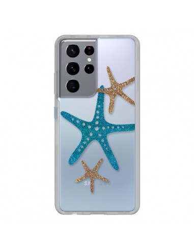 Coque Samsung Galaxy S21 Ultra et S30 Ultra Etoile de Mer Starfish Transparente - Sylvia Cook