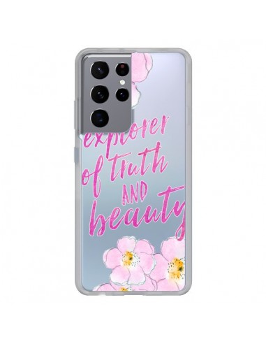 Coque Samsung Galaxy S21 Ultra et S30 Ultra Explorer of Truth and Beauty Transparente - Sylvia Cook