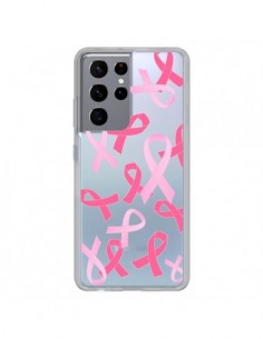 Coque Samsung Galaxy S21 Ultra et S30 Ultra Pink Ribbons...