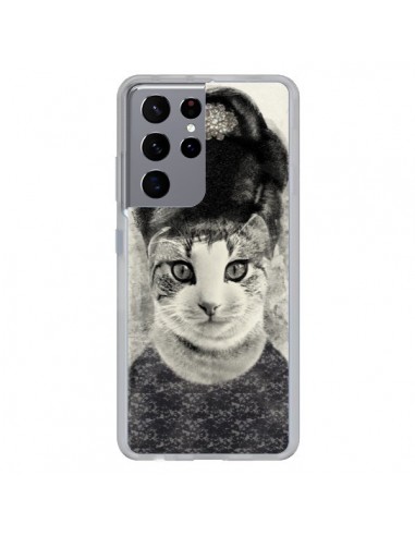 Coque Samsung Galaxy S21 Ultra et S30 Ultra Audrey Cat Chat - Tipsy Eyes