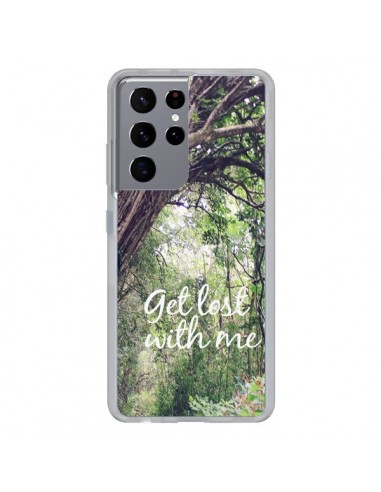 Coque Samsung Galaxy S21 Ultra et S30 Ultra Get lost with him Paysage Foret Palmiers - Tara Yarte