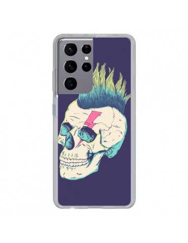 Coque Samsung Galaxy S21 Ultra et S30 Ultra Tête de mort Punk - Victor Vercesi