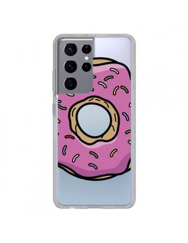 Coque Samsung Galaxy S21 Ultra et S30 Ultra Donuts Rose Transparente - Yohan B.