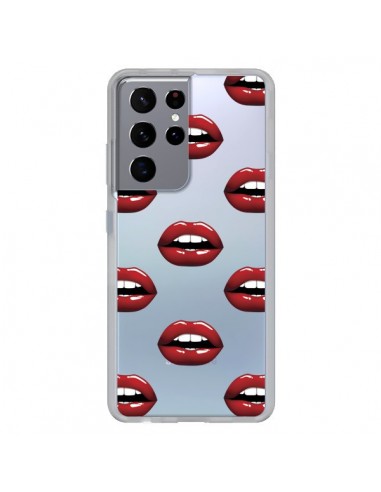 Coque Samsung Galaxy S21 Ultra et S30 Ultra Lèvres Rouges Lips Transparente - Yohan B.