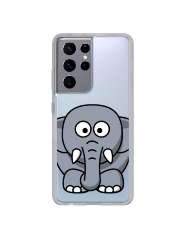 Coque Samsung Galaxy S21 Ultra et S30 Ultra Elephant Animal Transparente - Yohan B.
