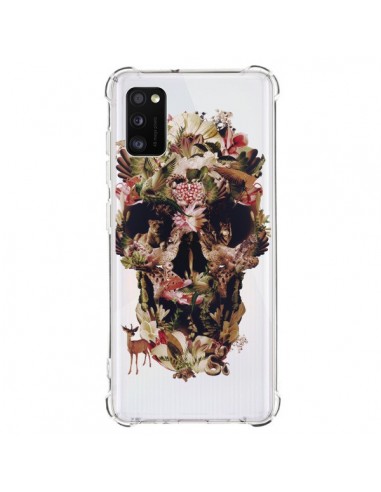 Coque Samsung Galaxy A41 Jungle Skull Tête de Mort Transparente - Ali Gulec