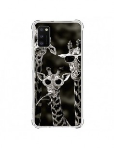 Coque Samsung Galaxy A41 Girafe Swag Lunettes Familiy...