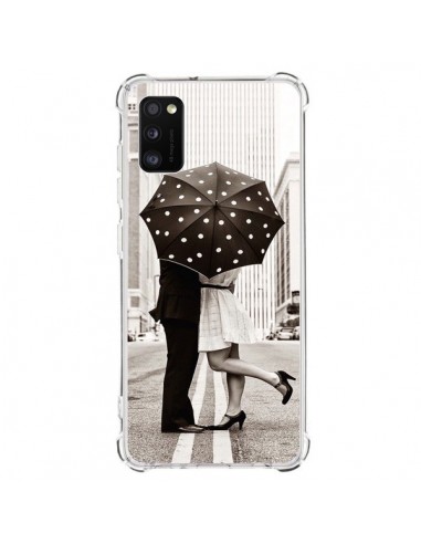 Coque Samsung Galaxy A41 Secret under Umbrella Amour Couple Love - Asano Yamazaki