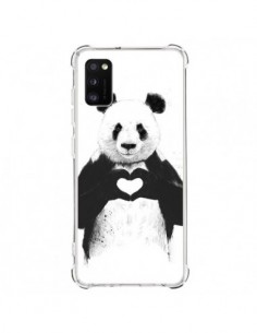 Coque Samsung Galaxy A41 Panda Amour All you need is love...