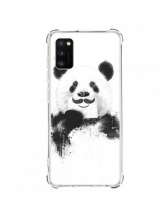 Coque Samsung Galaxy A41 Funny Panda Moustache Movember -...