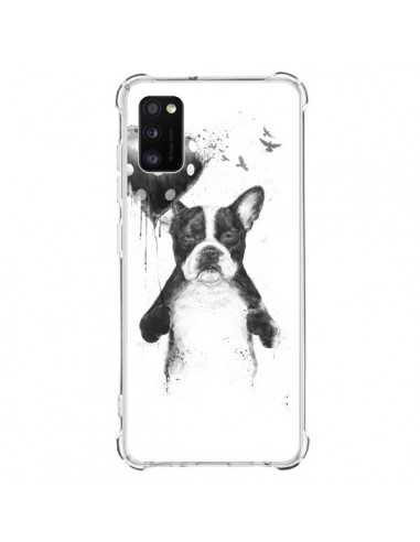 Coque Samsung Galaxy A41 Lover Bulldog Chien Dog My Heart Goes Boom - Balazs Solti