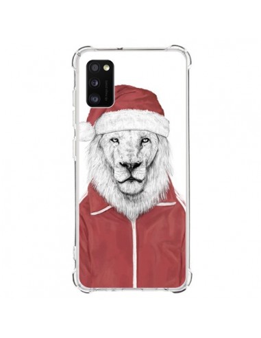 Coque Samsung Galaxy A41 Santa Lion Père Noel - Balazs Solti