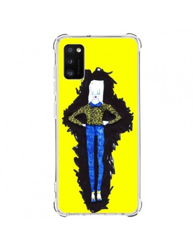 Coque Samsung Galaxy A41 Julie Femme Fashion Mode Jaune - Cécile