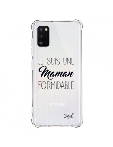 Coque Samsung Galaxy A41 Je suis une Maman Formidable Transparente - Chapo