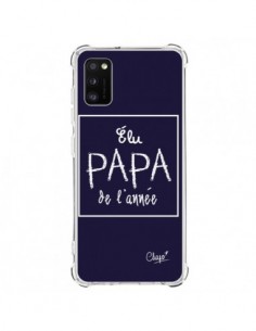 Coque Samsung Galaxy A41 Elu Papa de l'Année Bleu Marine...