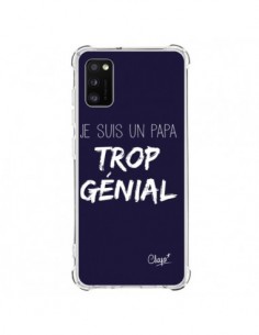 Coque Samsung Galaxy A41 Je suis un Papa trop Génial Bleu...