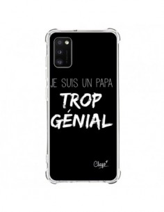 Coque Samsung Galaxy A41 Je suis un Papa trop Génial Noir...