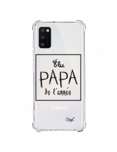 Coque Samsung Galaxy A41 Elu Papa de l'Année Transparente...