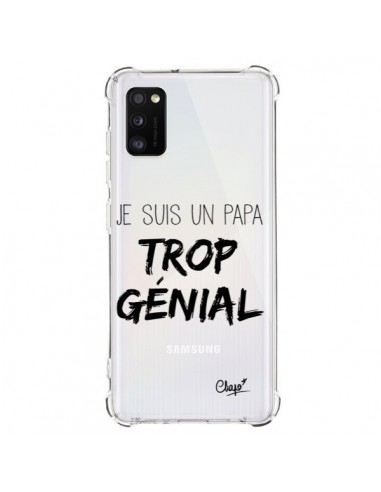 Coque Samsung Galaxy A41 Je suis un Papa trop Génial Transparente - Chapo