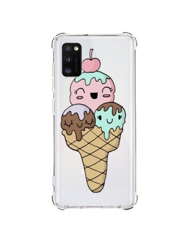 Coque Samsung Galaxy A41 Ice Cream Glace Summer Été Cerise Transparente - Claudia Ramos