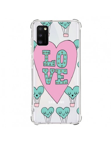 Coque Samsung Galaxy A41 Love Nuage Montgolfier Transparente - Claudia Ramos