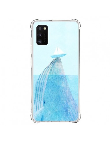 Coque Samsung Galaxy A41 Baleine Whale Bateau Mer - Eric Fan