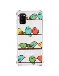 Coque Samsung Galaxy A41 Oiseaux Birds Transparente -...