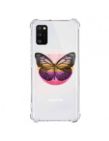 Coque Samsung Galaxy A41 Papillon Butterfly Transparente - Eric Fan