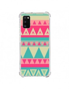 Coque Samsung Galaxy A41 Azteque Rose Vert - Eleaxart
