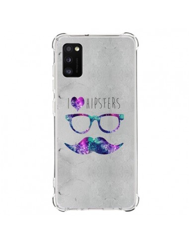 Coque Samsung Galaxy A41 I Love Hipsters - Eleaxart