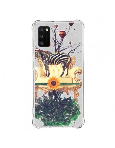 Coque Samsung Galaxy A41 Zebre The World - Eleaxart